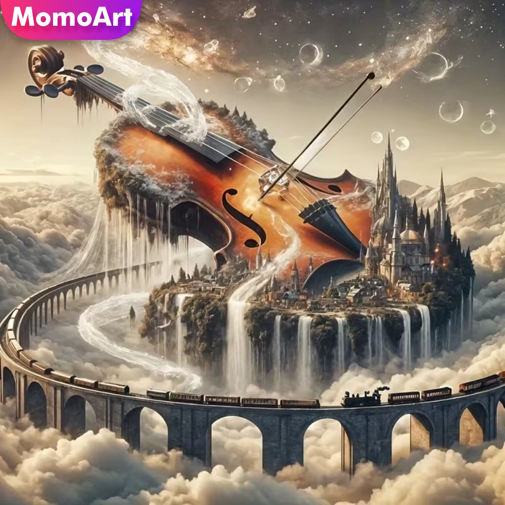 Musical Instrument Fagot - Momoart Diamond Painting Violin DIY Diamond
