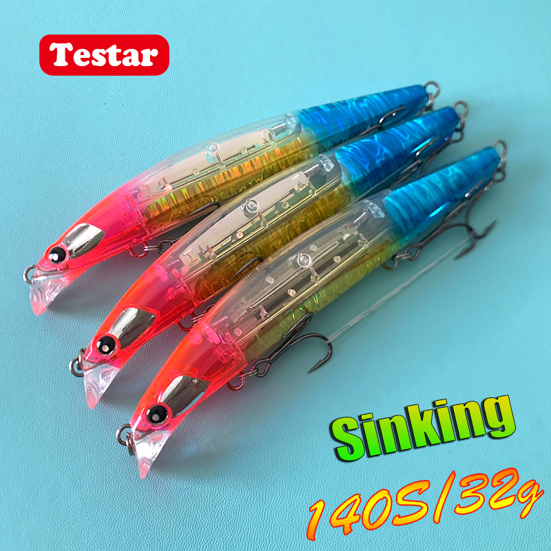 Rain Stick Percussion - Testar Sinking Minnow Bait 140mm 32g