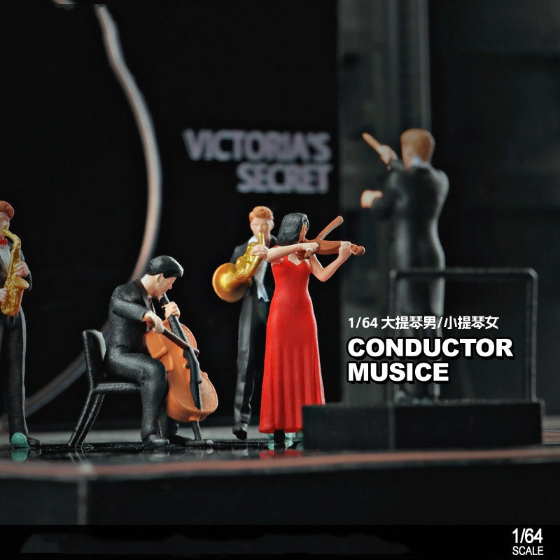 1/64 Scale Figure Band Violin  - Musical Instrument Fagot 评论和价格