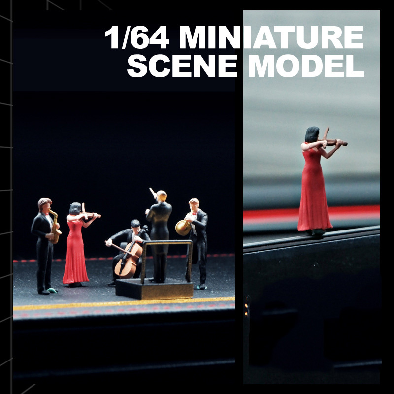 1/64 Scale Figure Band Violin  - Musical Instrument Fagot 评论和价格