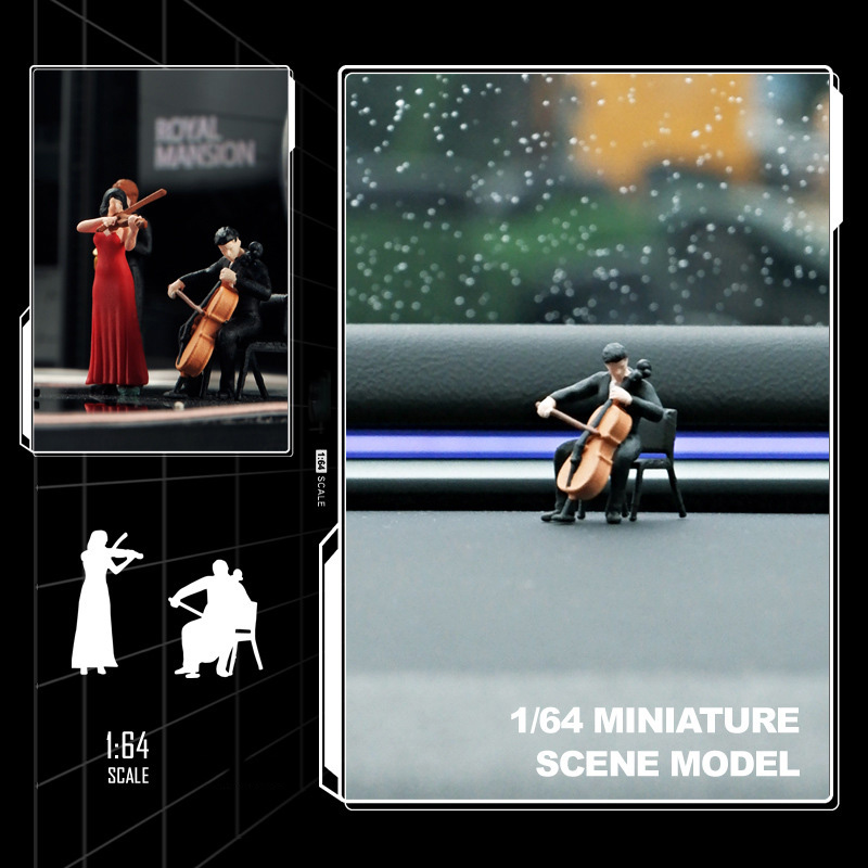 1/64 Scale Figure Band Violin  - Musical Instrument Fagot 评论和价格