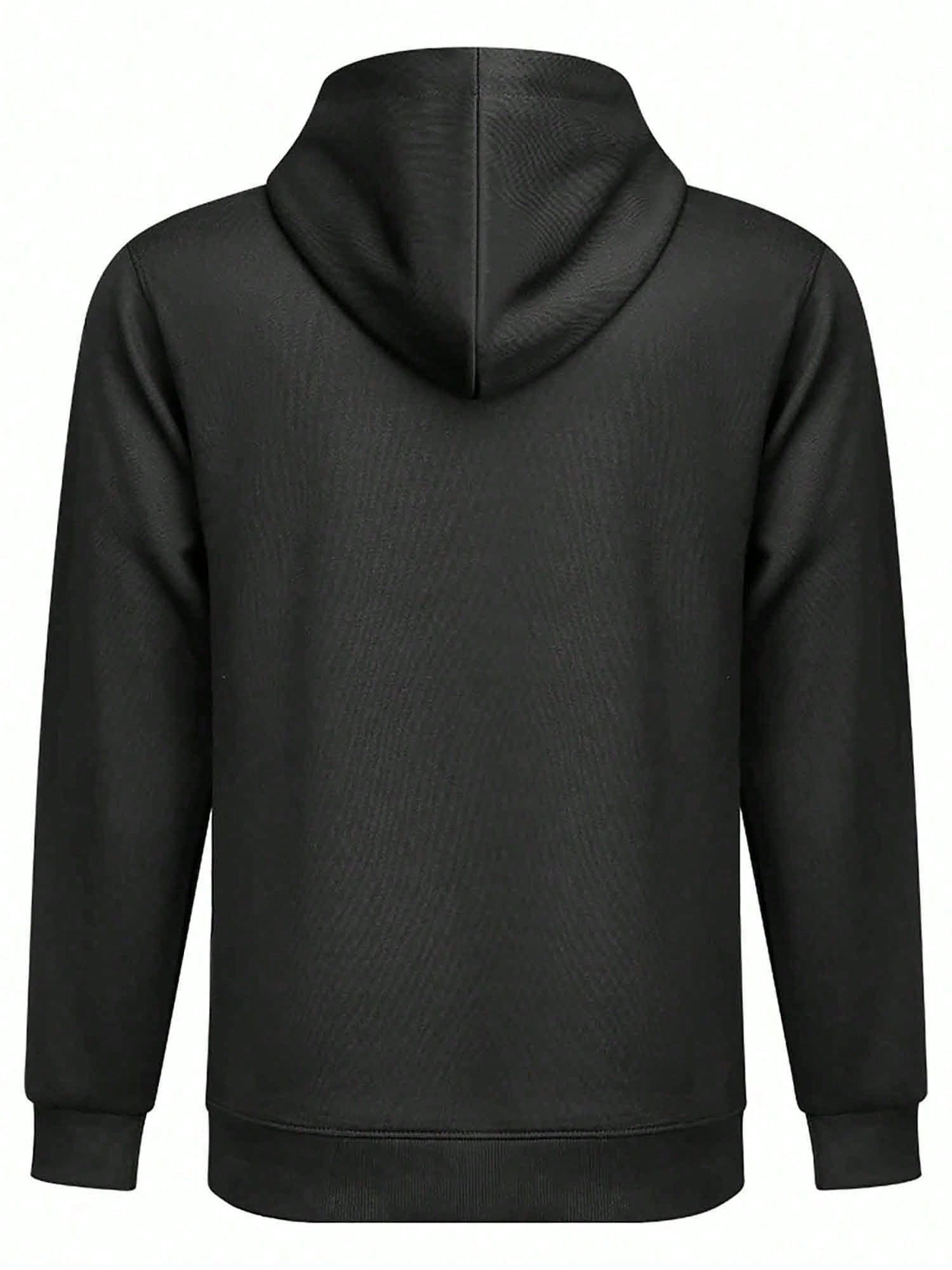 Men Music‑Themed Hooded Sweats - Musical Instrument Four Letters 评论和价格