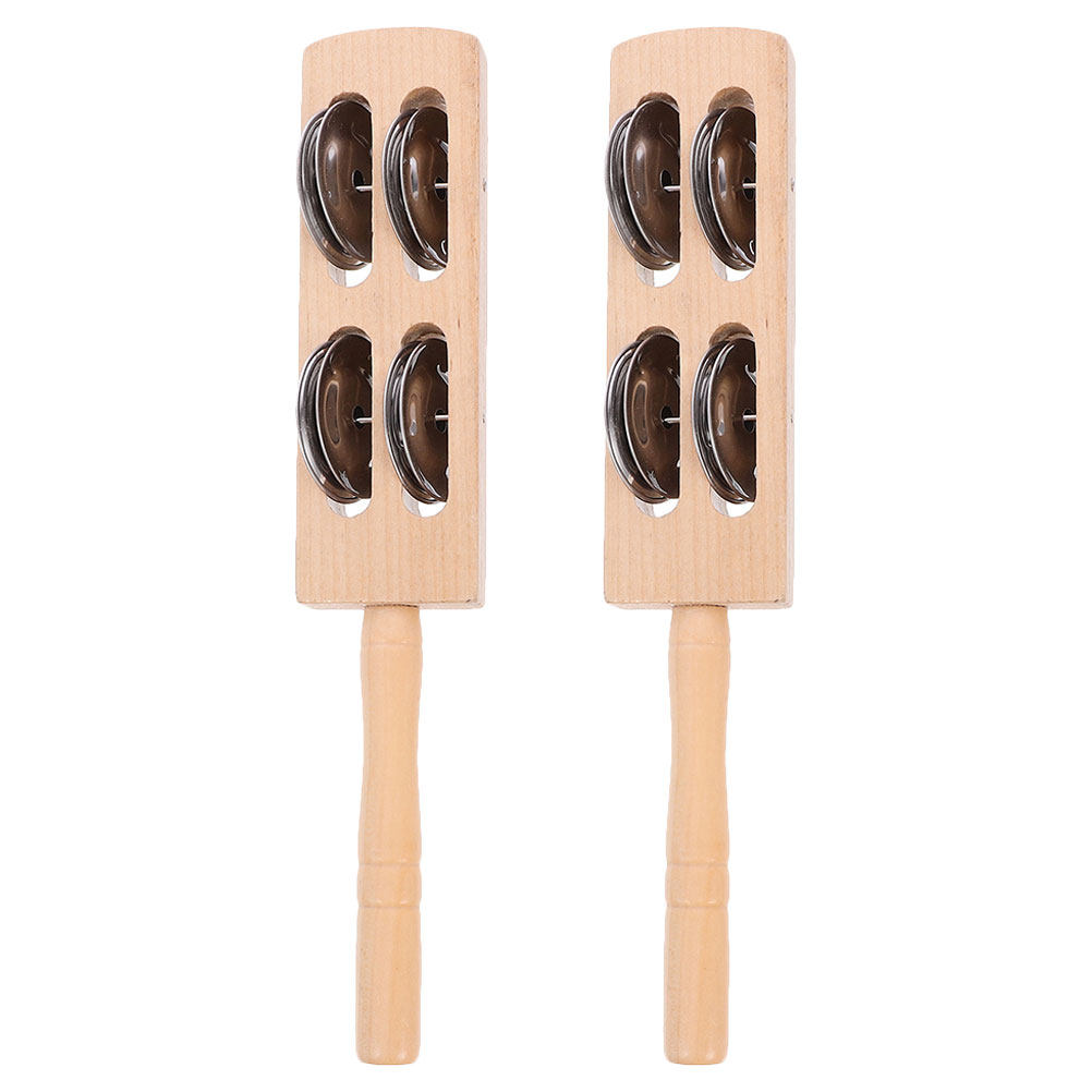 2Pcs Bell Stick Percussion Ins - A Musical Instrument You Shake 评论和价格