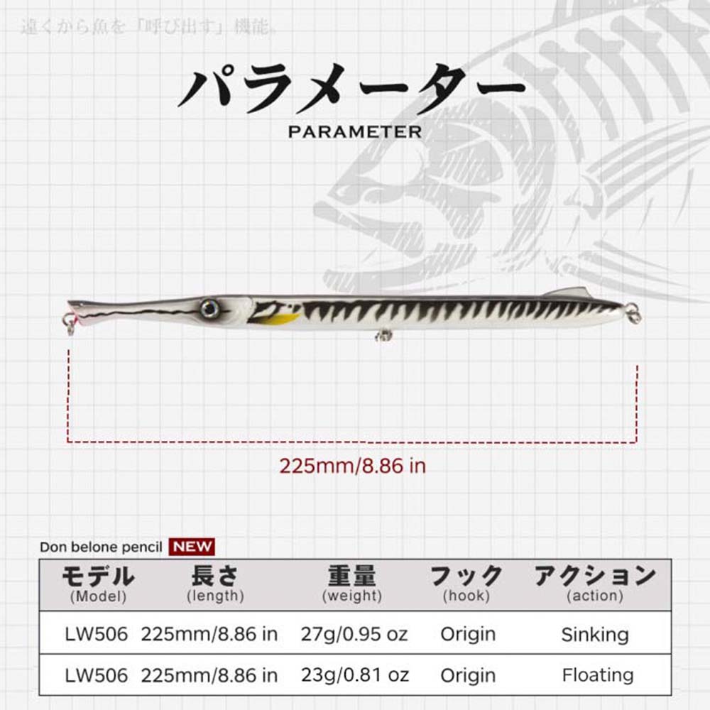 Hunthouse Pencil Fishing Lure  - Rain Stick Percussion 评论和价格