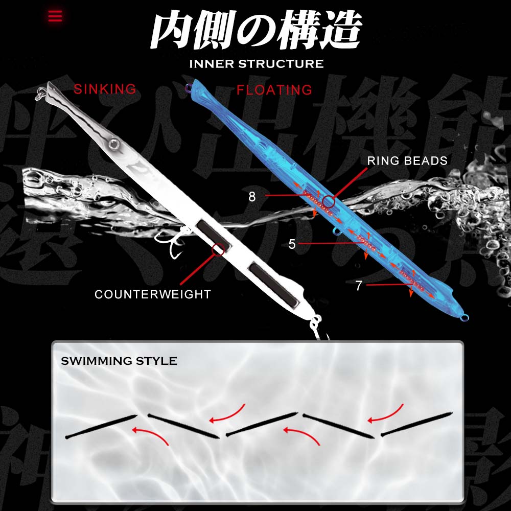 Hunthouse Pencil Fishing Lure  - Rain Stick Percussion 评论和价格