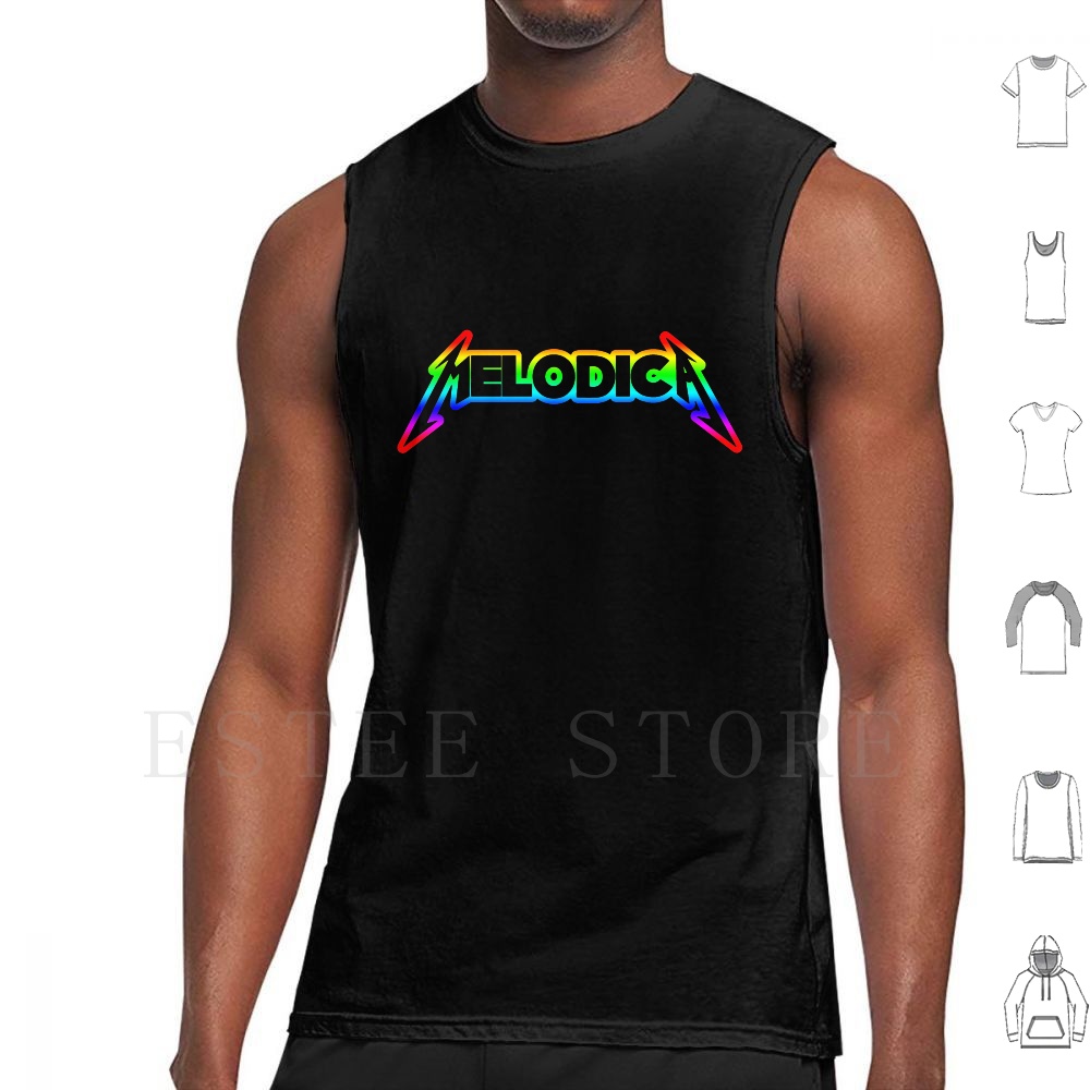 Rainbow Melodica Tank Tops Ves - Musical Instrument Jokes 评论和价格